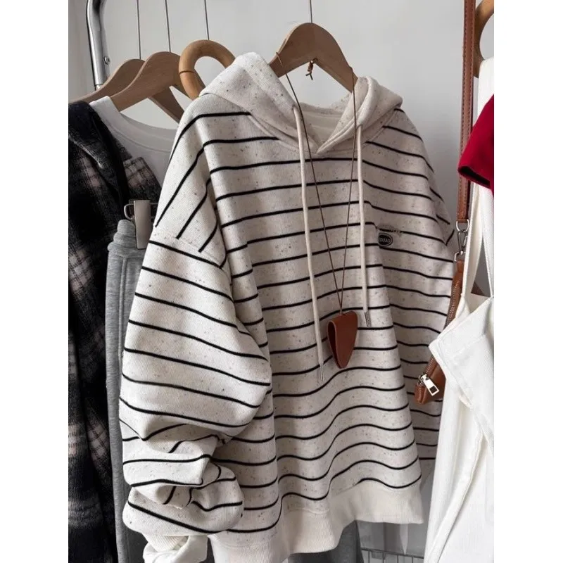 الرجال Thiened Fce هوديي الأمريكية عارضة مخطط البلوز شتاء جديد Sle ألياف البوليستر تشوه مقنعين أعلى #2