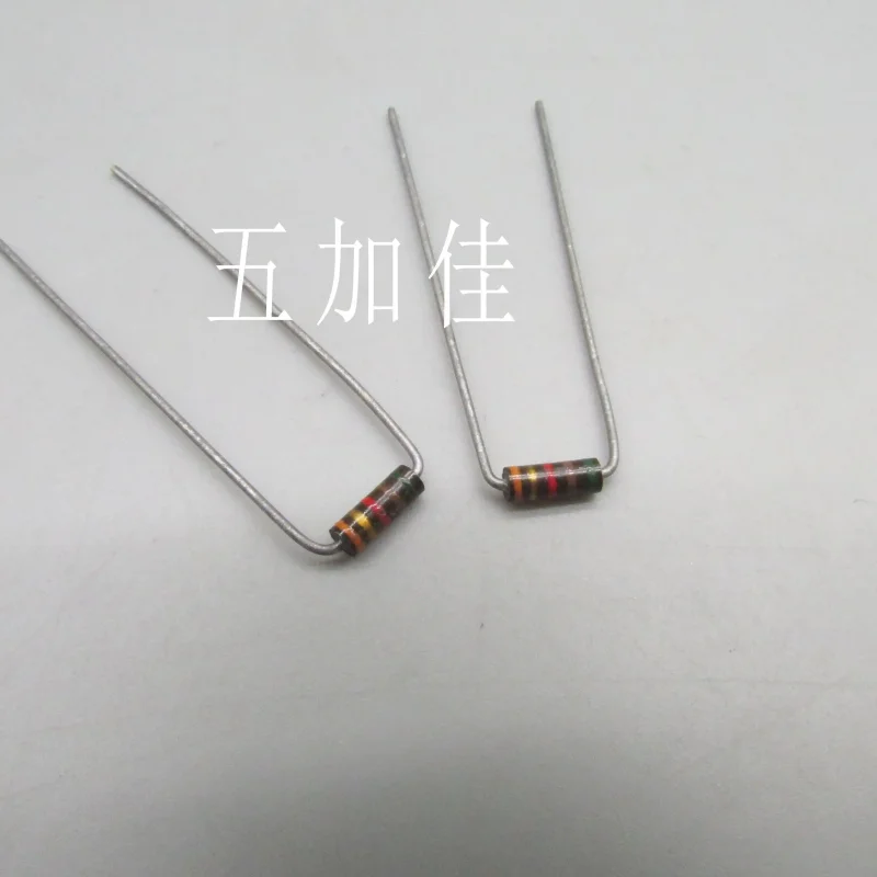 10-100pcs imported RCR07G512J RC07GF512J 5.1K 1/4W carbon core color free ring resistor