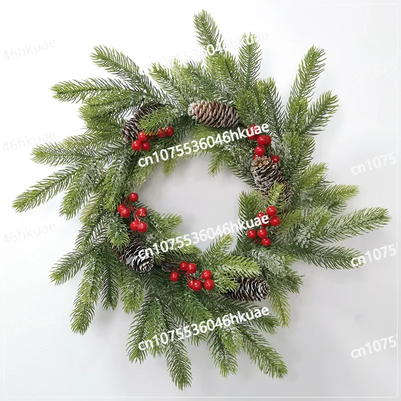 

40Cm Christmas Wreath Christmas Day Decoration Rattan Wreath Decoration