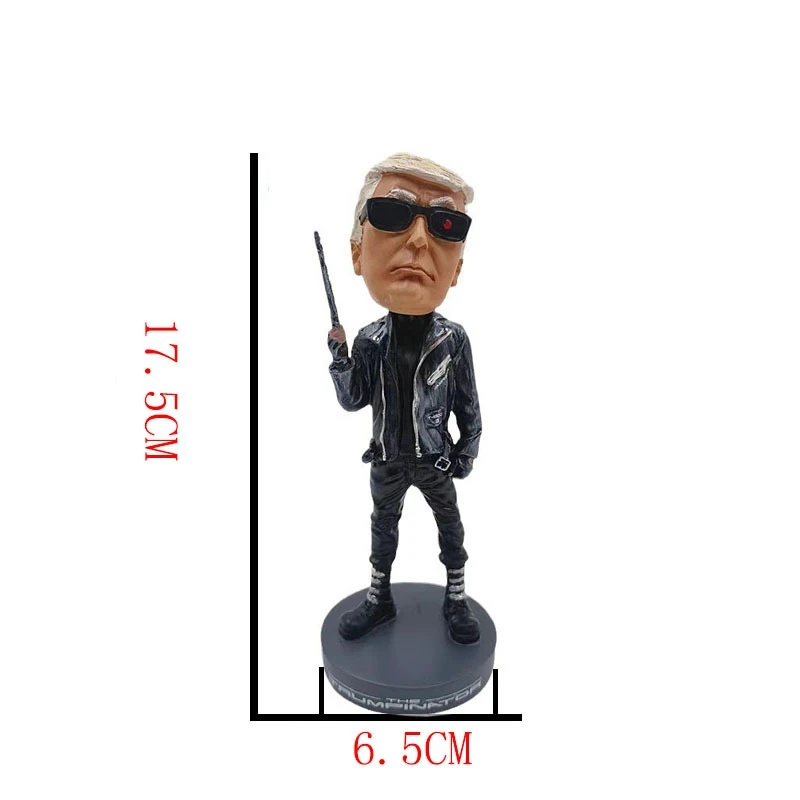 Trum Bobblehead For Interior Car Dashboard Toys Nodding Shaking Head Dolls Home Decoration