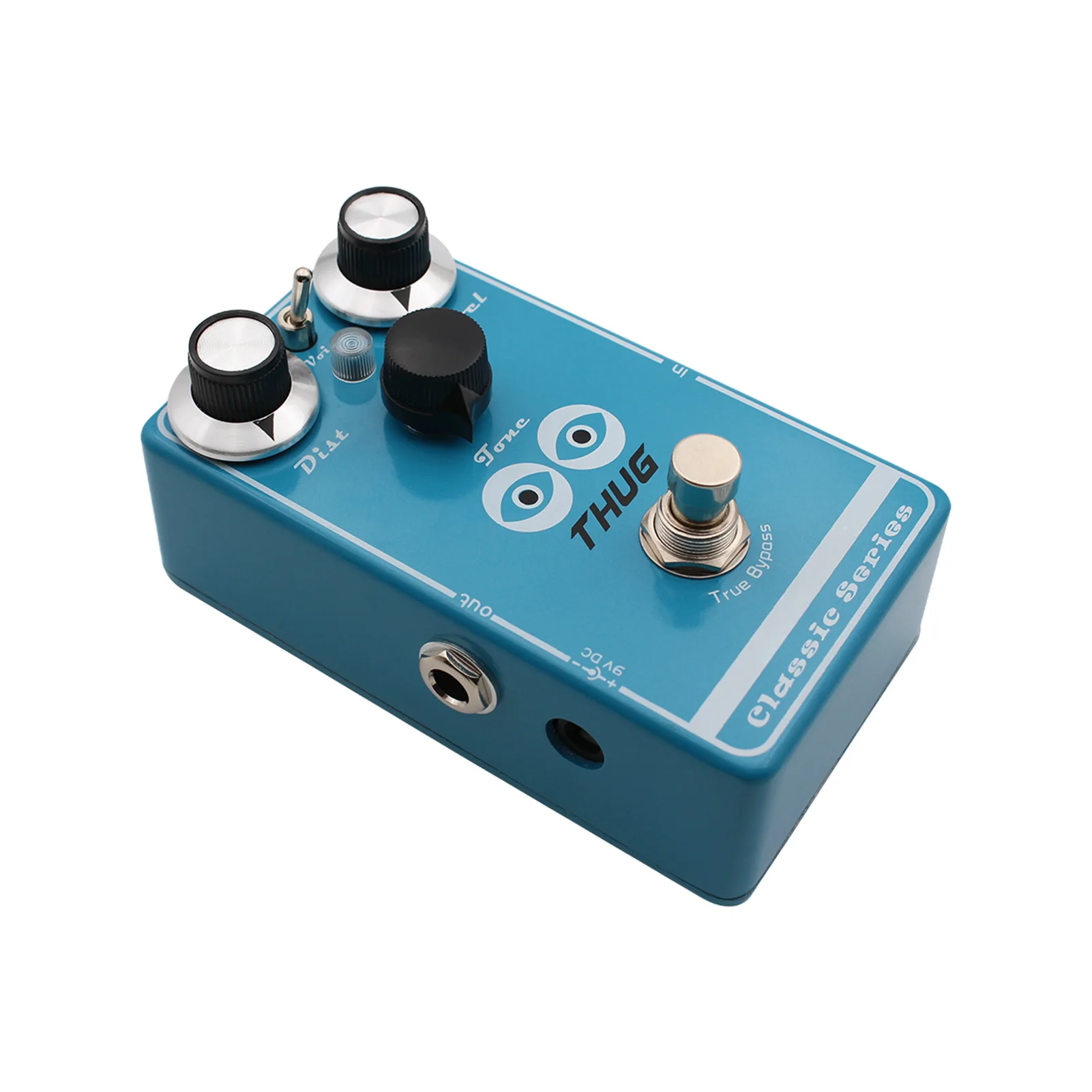 MOSKYAUDIO THUG مكاسب عالية تشويه تأثيرات الغيتار دواسة 3 وضع لهجة التبديل قابل للتعديل كسب مُضخّم صوت محاكاة الصوت #3