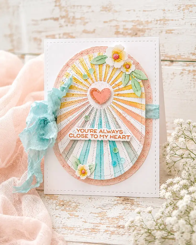 July 2026 Windows Postage Collage Baby Piercing Sunburst Texture Metal Cutting Dies Clear Stamps Stencil for DIY Card Decorating view 5