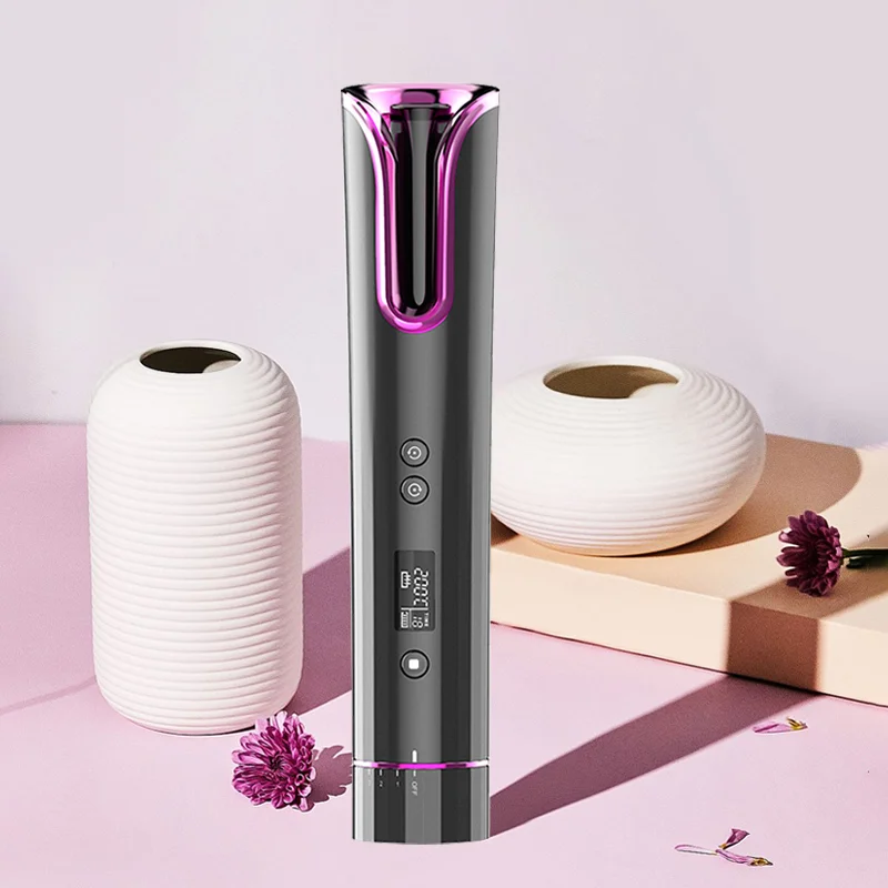 

Hot Selling Products Wireless Automatic Hair Curler Auto Curling Iron Rotating Portable Cordless Automatic Hair Curler