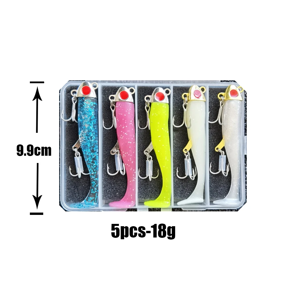 5pcs 18g 99mm Artificial Bait Lumious/Glow Mackerel Sea Bullet Bass Snapper Fishing Lure Wobblers Swimbaitjigging fishing lures