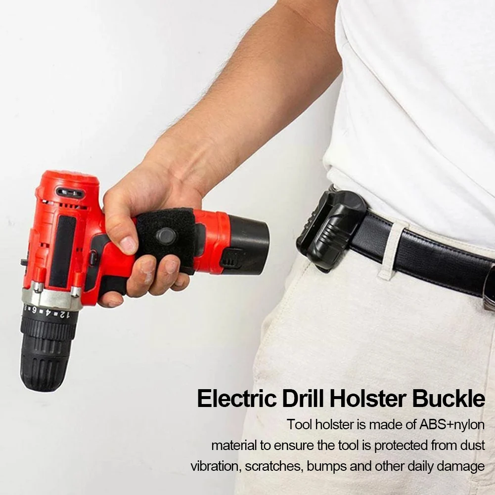Portable Tool Holster Multi-functional Electric Drill Holster Buckle with Tool Grip Cordless Power Drill Holster Tools Packaging