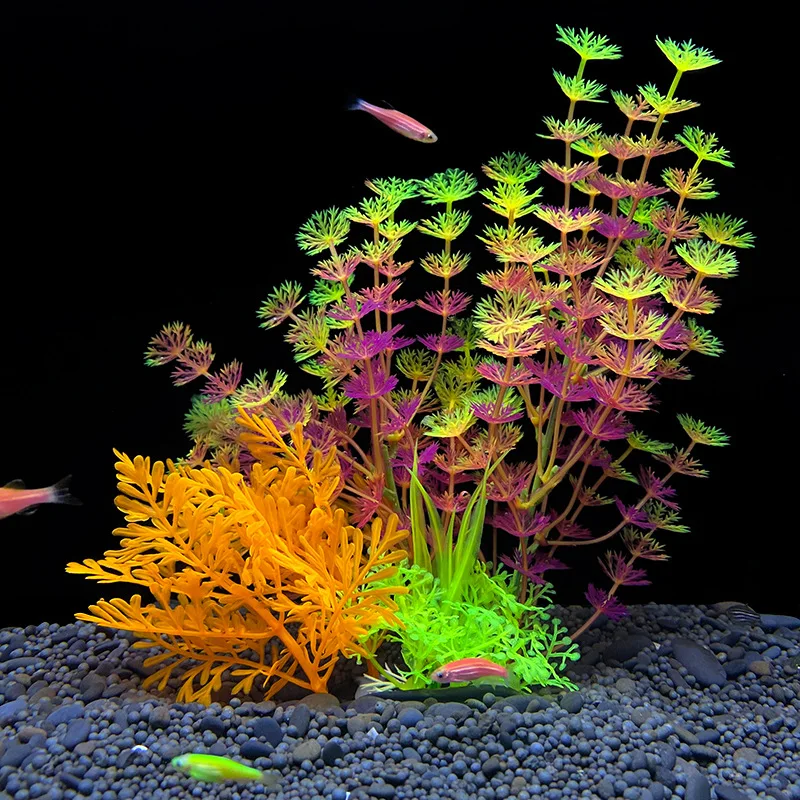 New Artificial Aquarium Decorative Grass Simulation Plant Fish Tank DIY Decoration Simulation Water Grass Combination