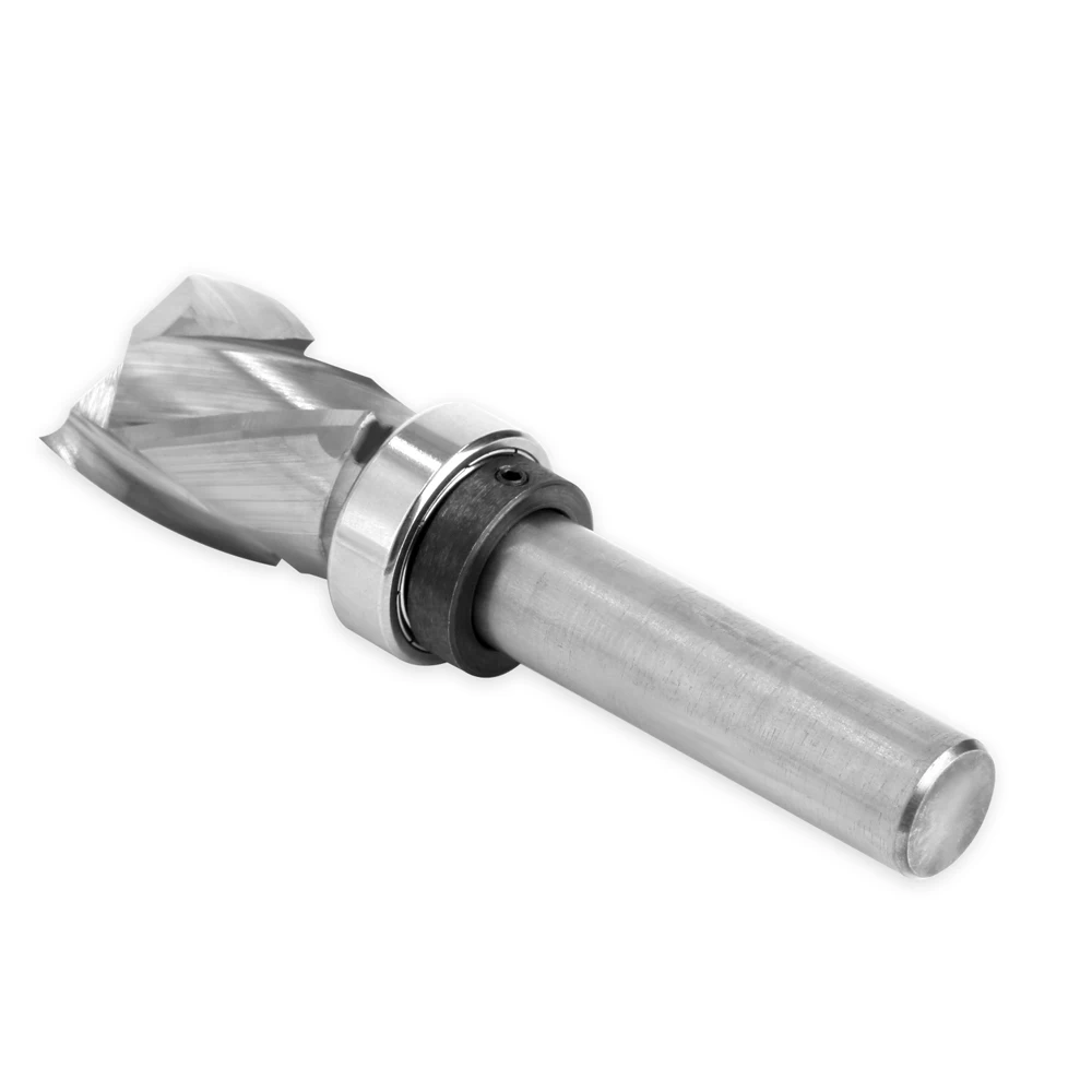 LAVIE 12mm 1/2 Shank Bearing Ultra-Perfomance Compression Flush Trim Solid Carbide CNC Router Bit For Wood End Mill