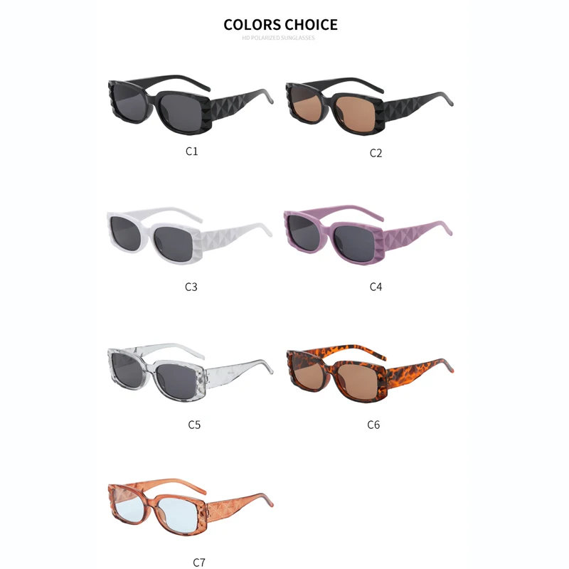 موضة مربع النظارات الشمسية النساء الرجال Vintage العلامة التجارية مصمم نظارات شمسية الإناث الذكور الرجعية في الهواء الطلق السفر الصيد ظلال UV400