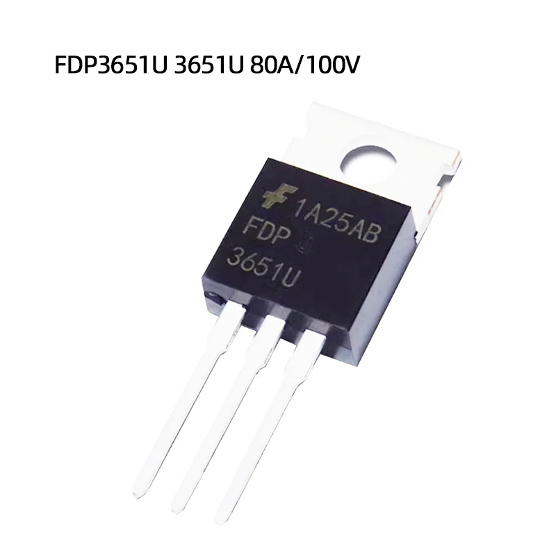 Newly designed direct-insert FDP3651U 3651U 80A/100V TO-220 N-channel MOSFET Field Effect Transistor