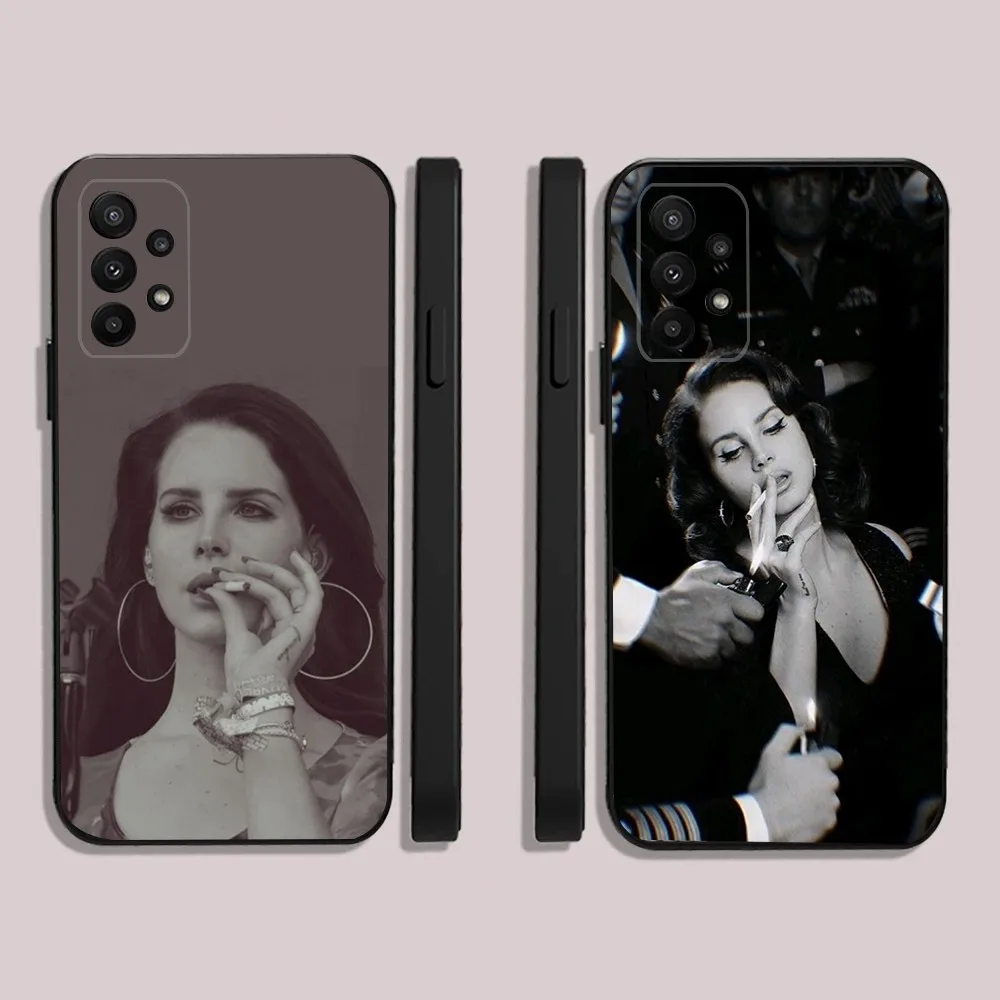 L-Lana Del Rey  Phone Case For Samsung S24,23,22,30,21,10,9,Ultra,Plus,Lite,FE,5G Black Soft Case