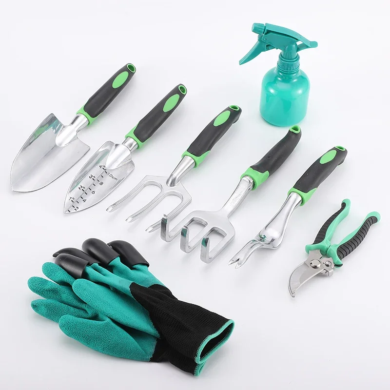 Lawn and Garden Tools Basic Gardening Supplies 5 PCS set Heavy Aluminium Outdoor Garden Tools set