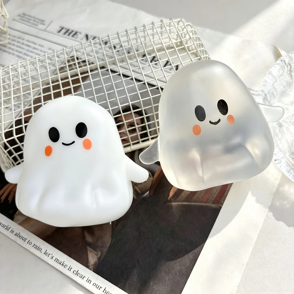 Halloween-Kokosnussöl Niedliches Quetschbares Kürbis-Geist-Spielzeug mit Langsamer Rückfederung Weiches Stressabbau-Quetschspielzeug Halloween-Geschenk Tischdekoration – Detail 10