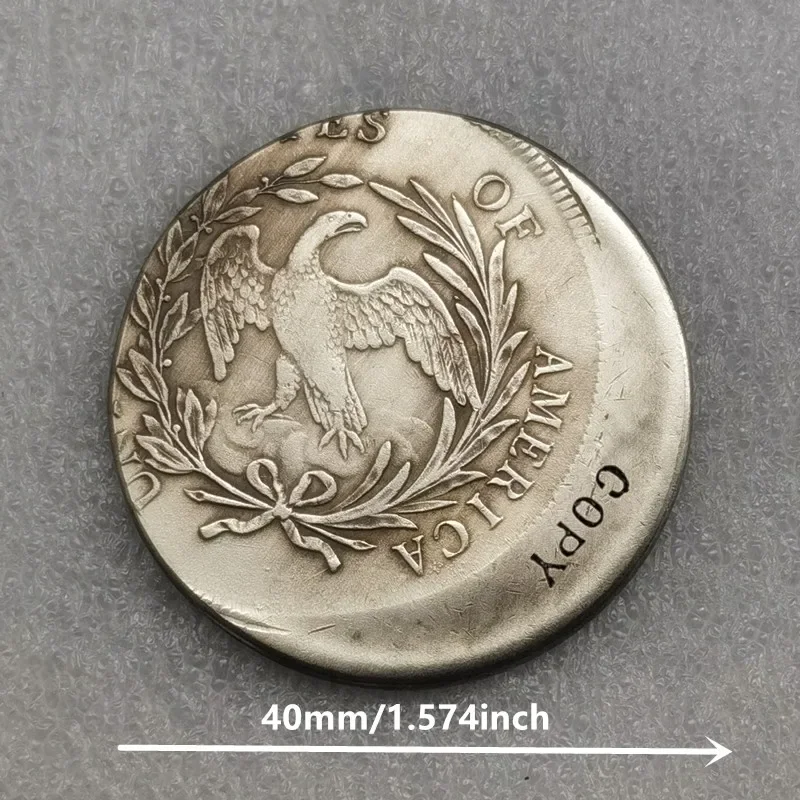 الولايات المتحدة الأمريكية خطأ مختلف مع مركز عاري نسخة عملات نادرة تحدي عملات الجيب هدايا عيد الميلاد