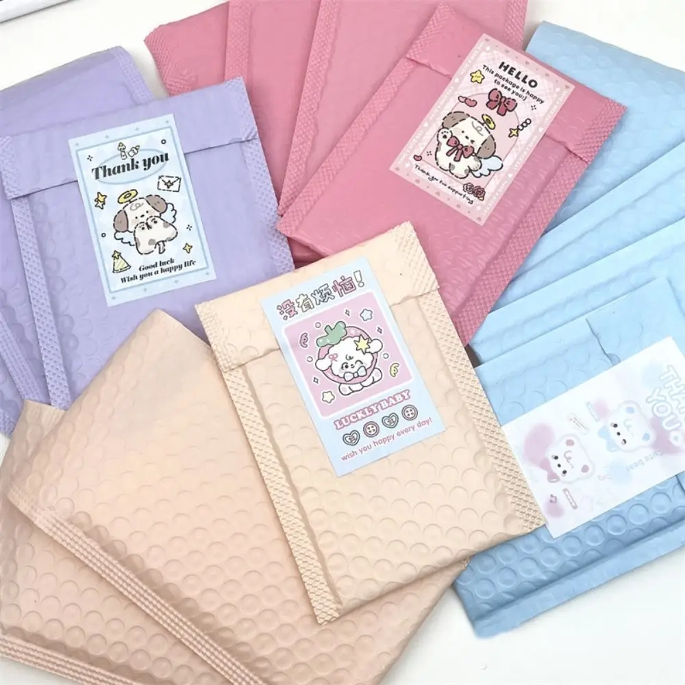 10Pcs 새로운 진주 필름 버블 메일러 PE 셀프 씰 셀프 씰 포장 마카롱 컬러 패딩 봉투