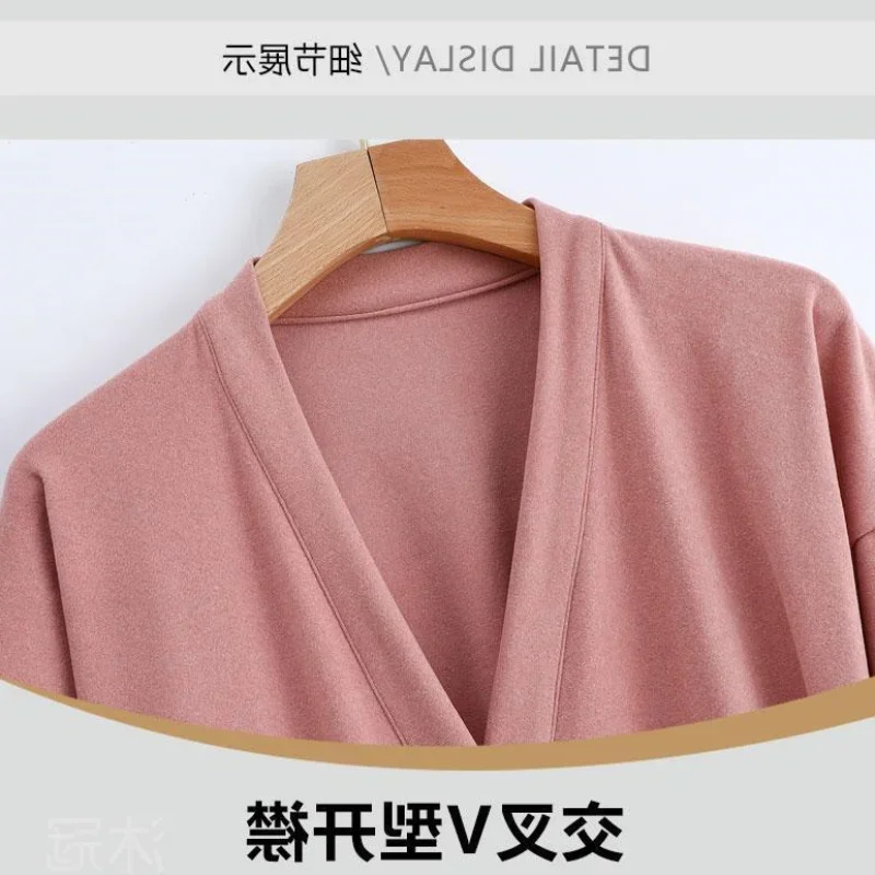 150Kg Large Size Cardigan Nightgown Women\'s Fat MM Loose Robes Loungewear Japanese Kimono Bathrobe Homewear Bath Steamed Clothes