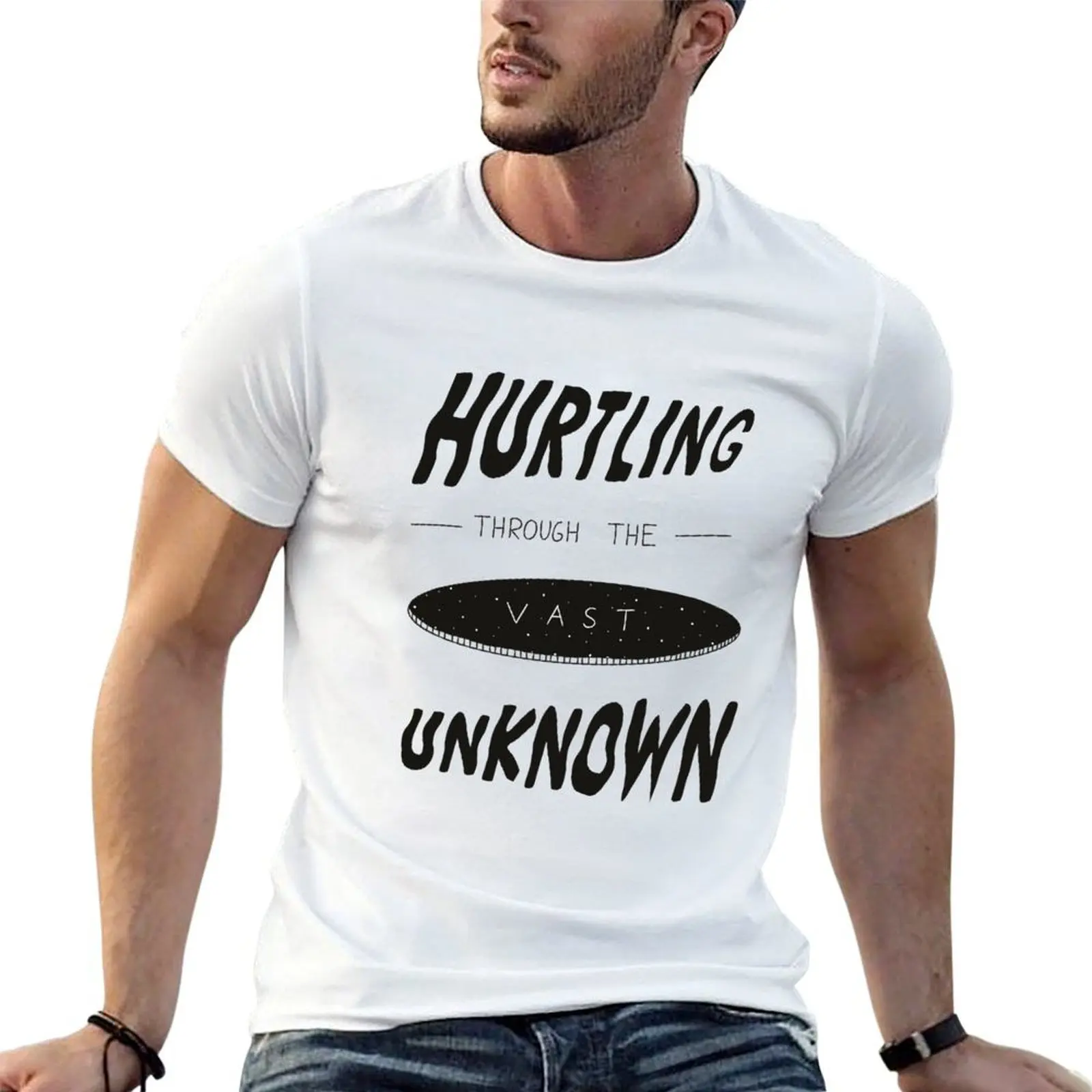 Hurtling through the vast unknown T-Shirt vintage heavyweights shirts graphic tee men