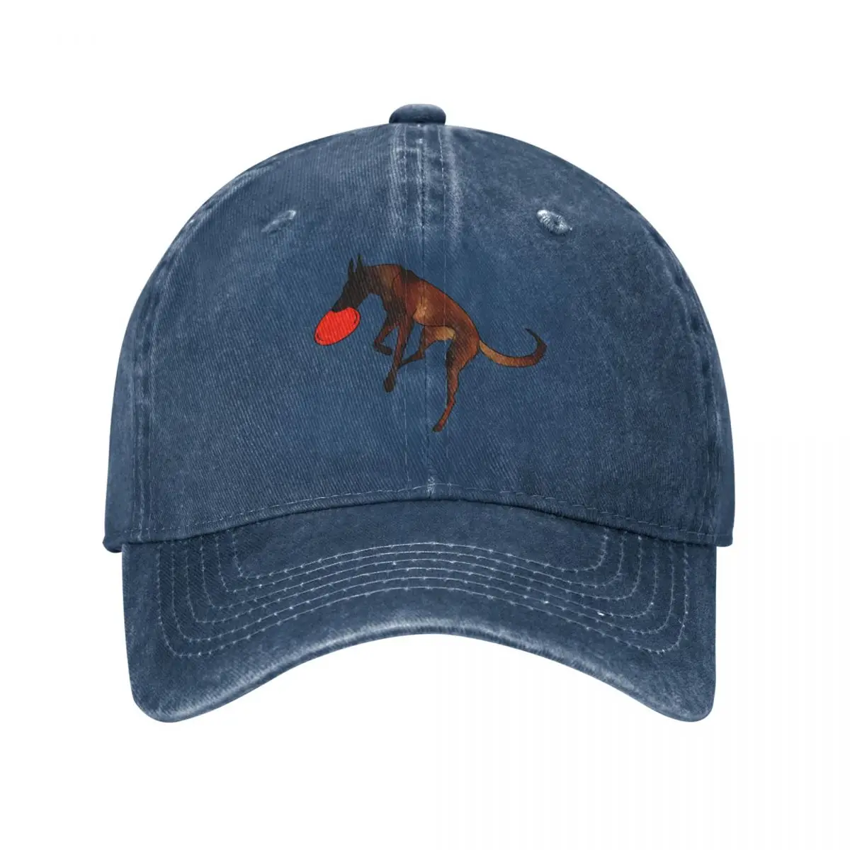 Mahogany Belgian Malinois Disc Dog Baseball Cap Trucker Hats Beach Hat Baseball Cap Men Women'S
