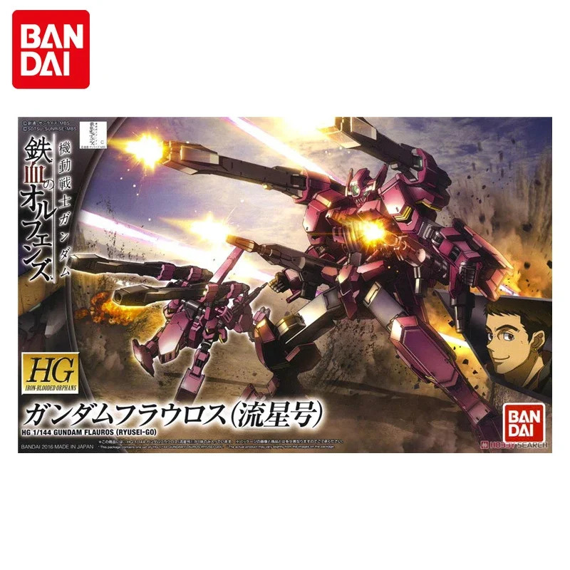 Bandai Gundam Model Kit Anime Figure HG 1/144 IRON-BLOODED ORPHANS ASW-G-64 Flauros Gunpla Action Toy Figure Toys for Children