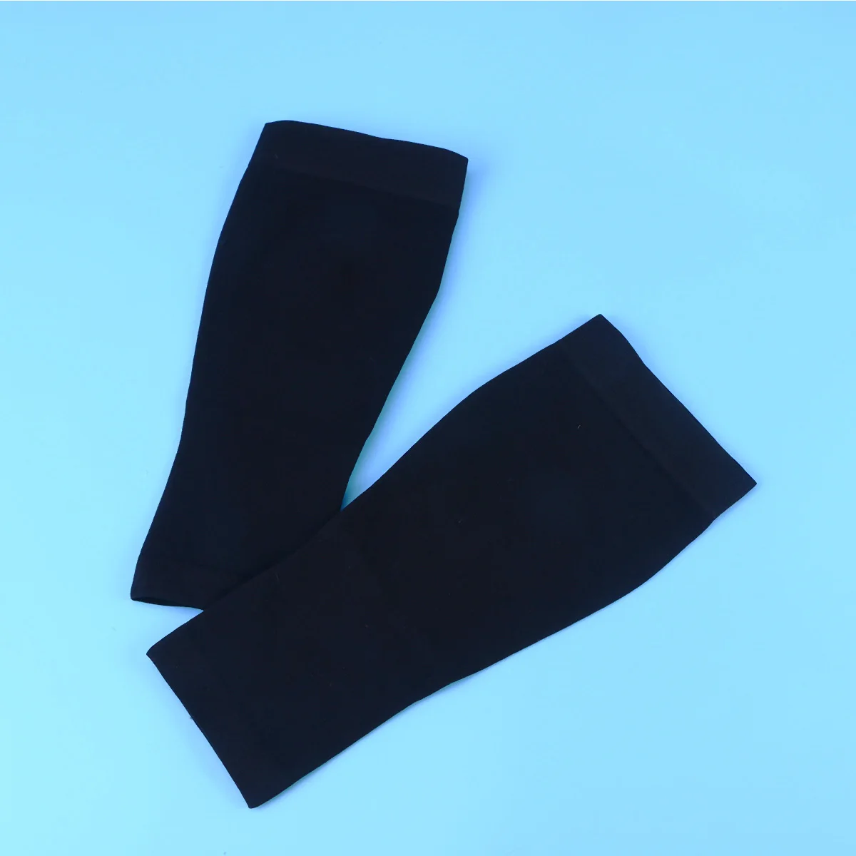 جوارب ضغط طبية 30-40 مللي متر ميجا هرتز مفتوحة اصبع القدم بدون أصابع الركبة عالية العجل كم ضغط أسود حجم S الإغاثة للتورم #1