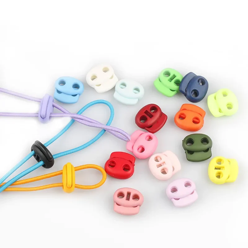 

15/30pcs Plastic Stopper Cord Lock Tighten Spring Cord End Buckles DIY Adjustable buckle for sportswear/shoes/elastic band