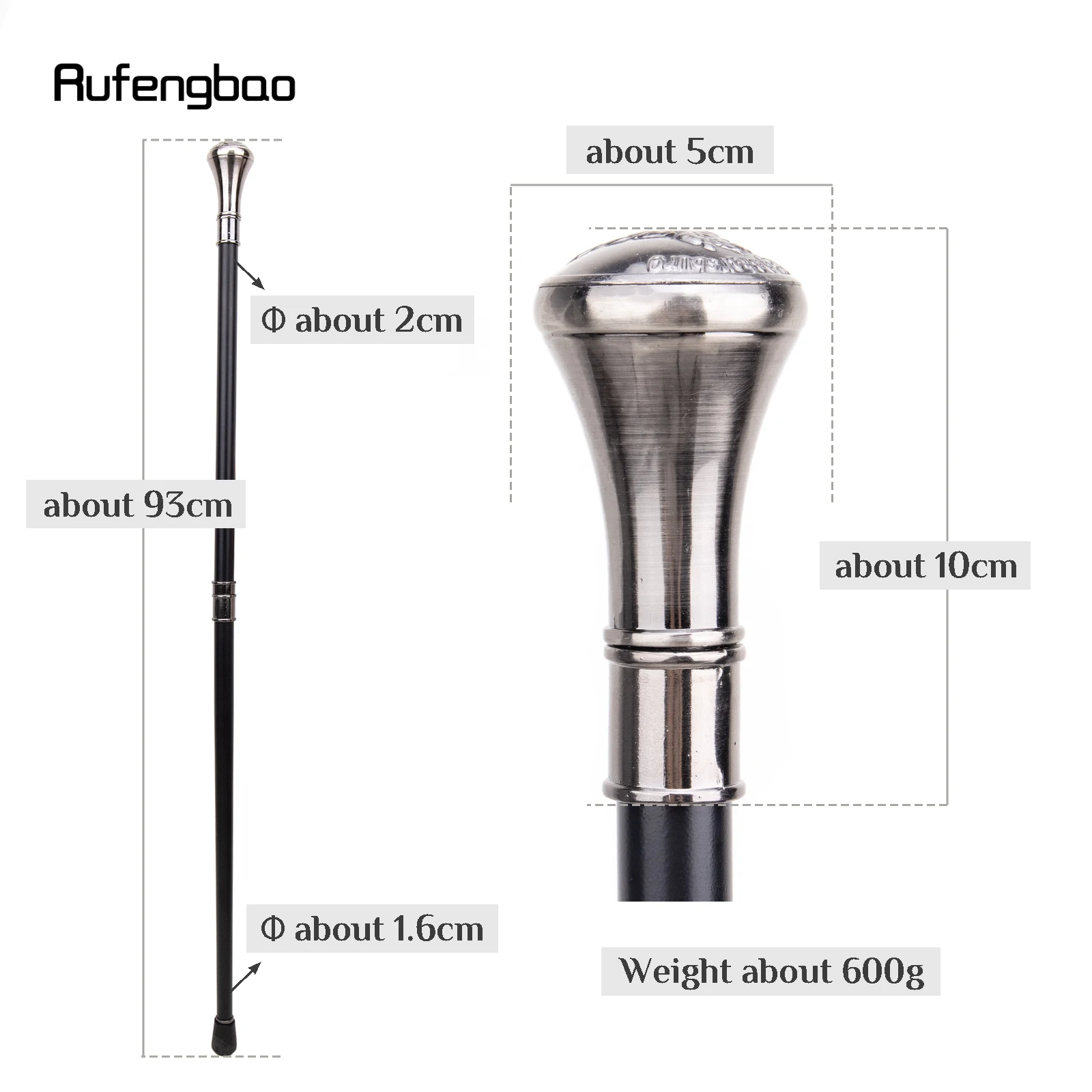 The Middle Ages Sword Cross Totem Relief Walking Cane Fashion Walking Stick Gentleman Luxury Crosier Knob Walking Stick 93cm