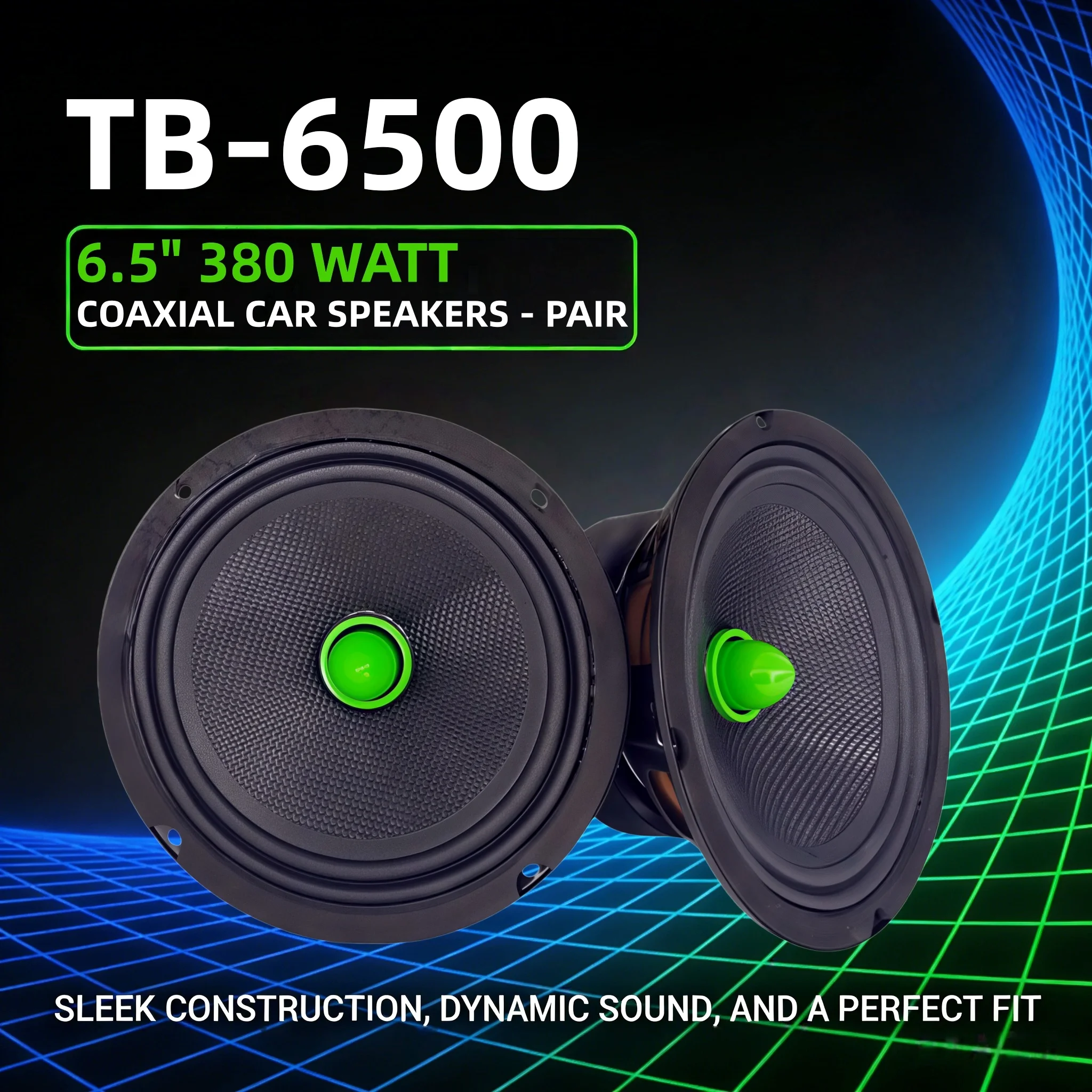 1 Pair 6.5-Inch Car…