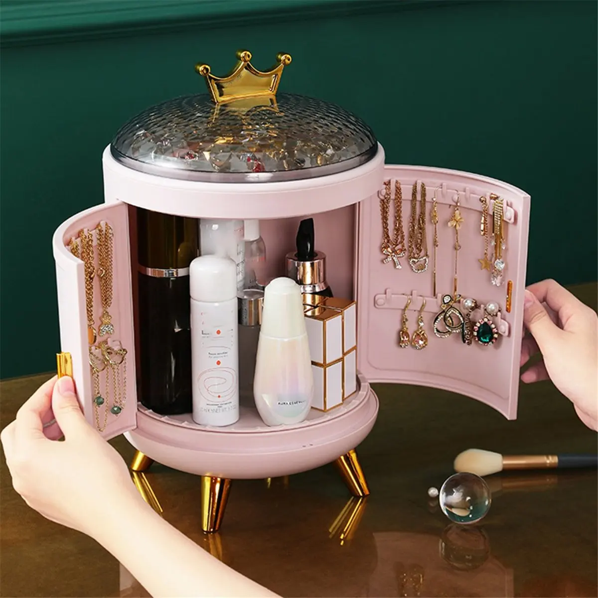 2026 Trend Portable Jewelry Organizer Box - Travel Case for Rings, Earrings, Necklaces - Plastic Storage Container