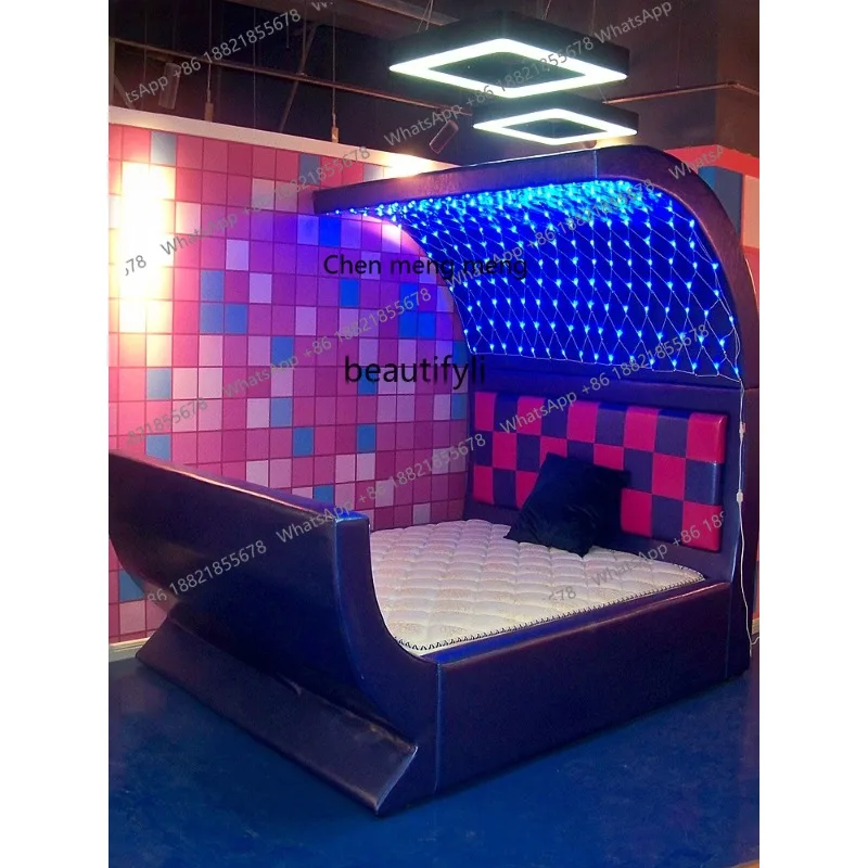 

ssE1001 Пара электрических мебели для кровати и завтрака, экзотический тропический стиль, светлая роскошная отельная кровать с водой, мебель для кровати на тему отеля