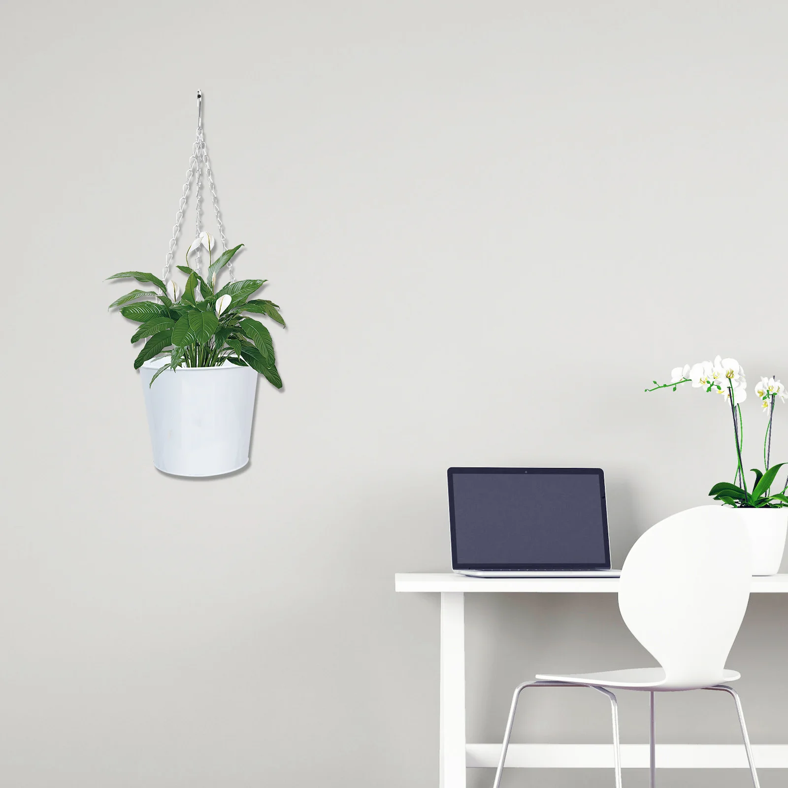 

Iron Flower Buckets Wall Hanging Flower Pots For Home Indoor Balcony Garden Small Bucket Holder Round Planter Container