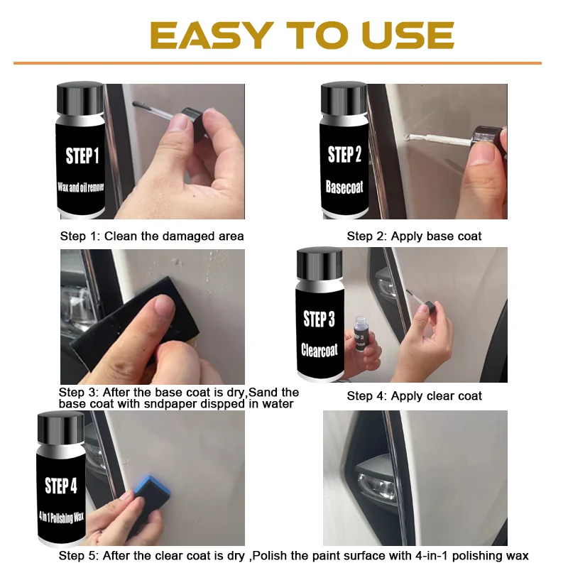 Autolack-Reparaturset für Hyundai Tucson Touch-Up Paint Scratch Remover Automotive Paint Care Zubehör