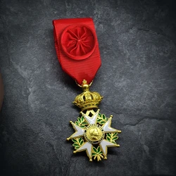France Emperor Napoleon Senior Knight Badge, Legion of Honour Medal, Chivalric Order Brooch Pins Replicas