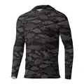 

Fishing Shirt Hooded Blue Fishing Print Uv Protection Man Outdoor Camouflage Moisture Wicking Jersey Fishing Apparel Tops