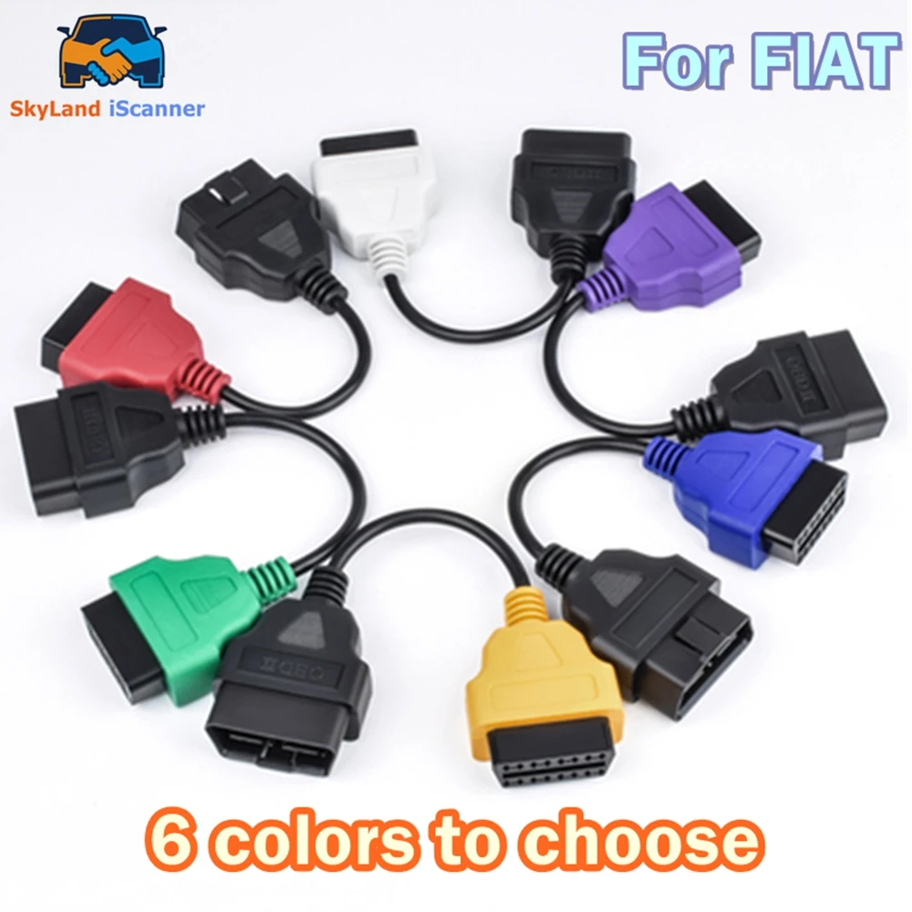 OBD2 Car Scanner Connector Multi ECU Scan Diagnostic Adapter Cable Super practical for Multi ECU Scan for Fiat ECU Scan 6 Colors