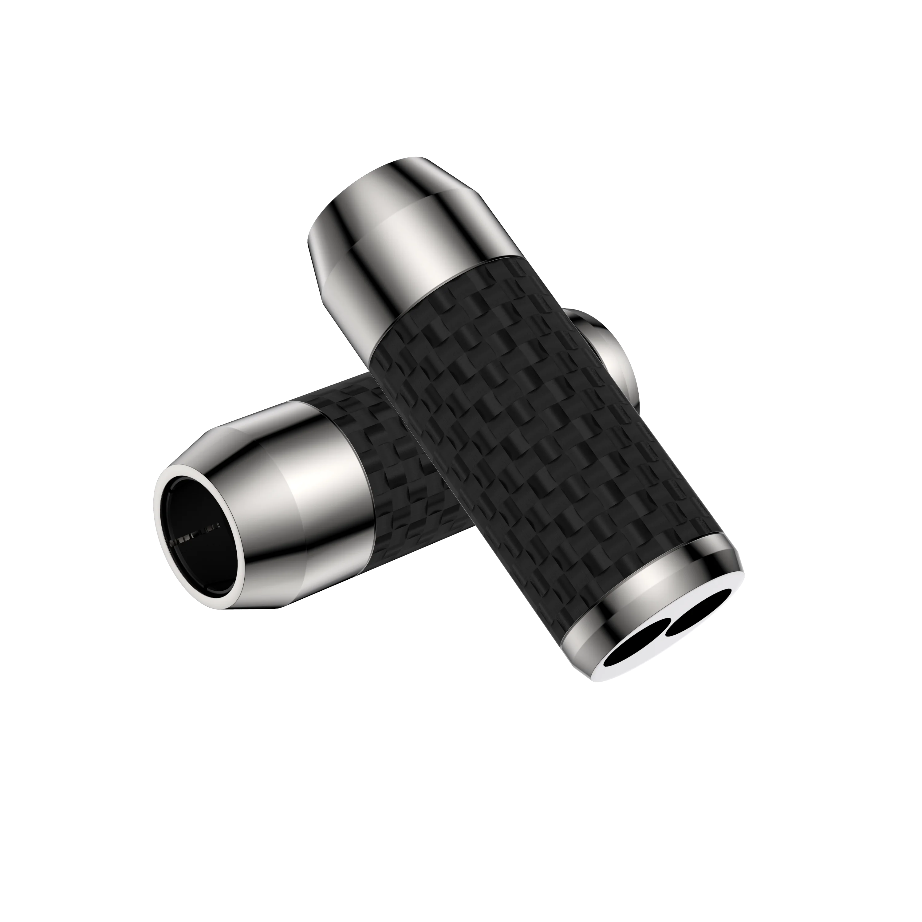 4Pcs 11mm to 2x7mm holes Carbon Fiber Pants Boot Y Splitter DIY Speaker Audio Cable Wire pant