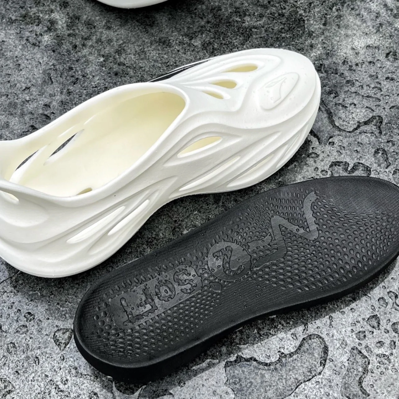 

36 Deee Spring Summer ex Trendy Beach Casual Outdoor Clog oes White Bla Breathable Waterproof Sandals Slippers