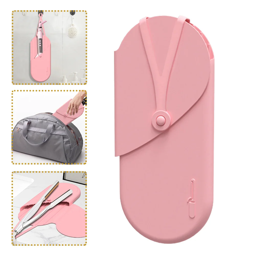 

Heat Resistant Silicone Curling Iron Storage Organizer Hair Curler Holder Portable Travel Bag Hair Styling Tool Protector