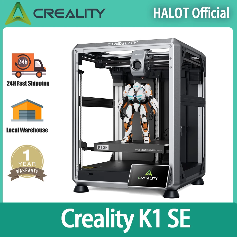 Creality K1 SE 3D Printer 600mm/s High-Speed Auto Leveling Direct Extruder Quick-swap Tri-Metal Nozzle K1 Upgrade 3D Printer