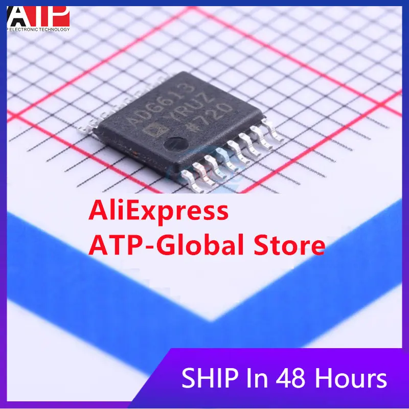 1PCS Original Spot ADG613YRUZ Analog Switch IC +/-5V Quad SPST, NO/NC with 1pC Qinj I.C. Integrated Chip IC Electronic Component