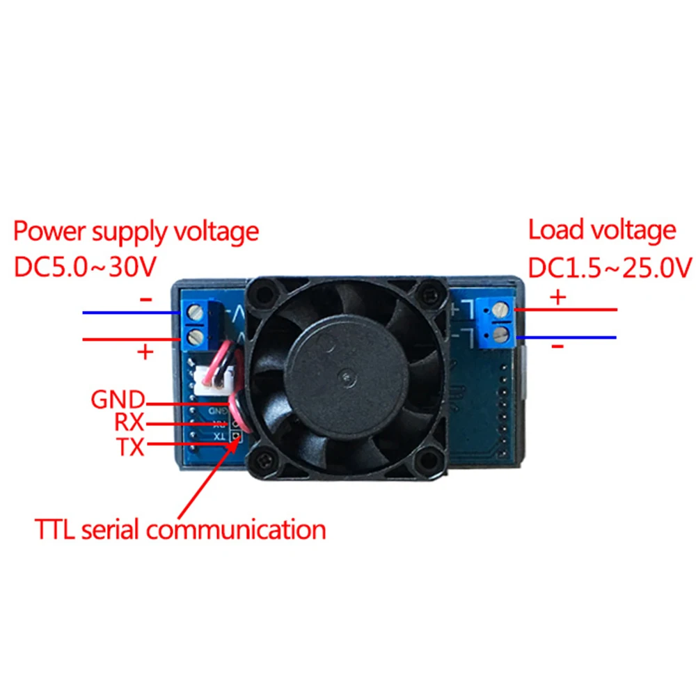 25W/35W Multifunction Electronic Load Tester Adjustable Battery Capacity Tester Charge/Discharge Tester with Protection