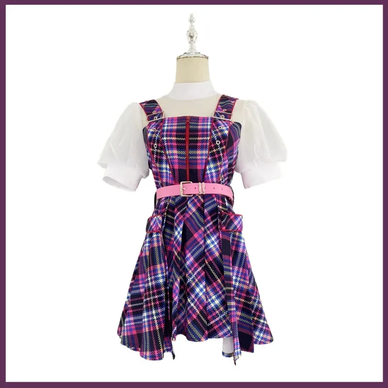 

Аниме LoveLive!Суперзвезда!! Араши Чисато Косплей Костюм Беспилотная Команда Танцы Малиновый Концертный Костюм Парик Женщина Kawaii Костюм; 2 '