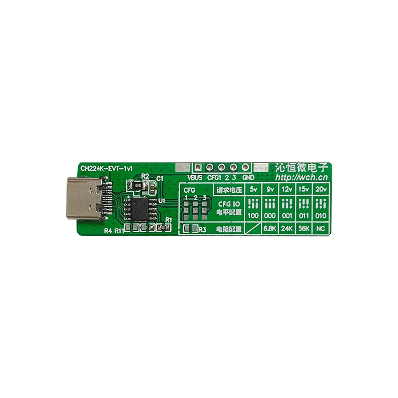 2/5Pcs/Lot CH224 Evaluation Board USB PD Sink