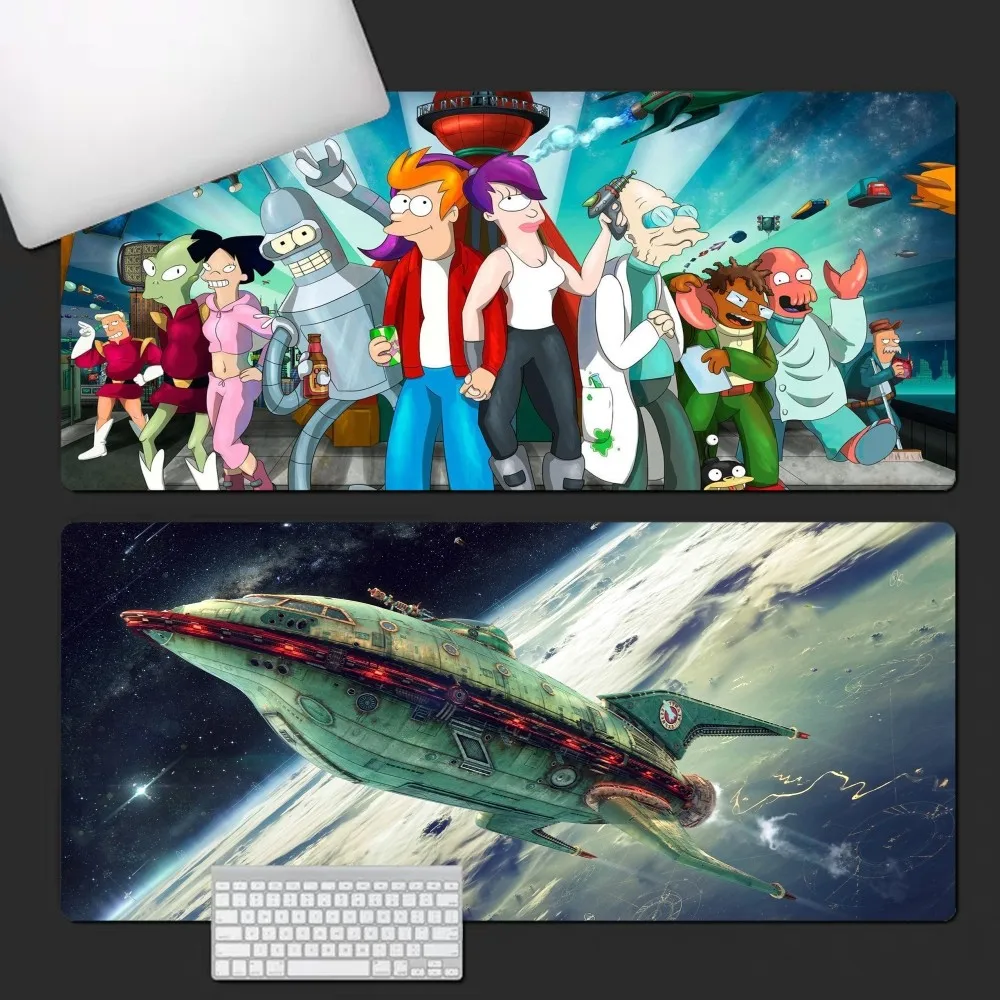 

Cartoon F-Futurama Mousepad Custom Skin Desktop Desk Mat Kawaii Gaming Accessories Students Writing Pad for PC Computer Table