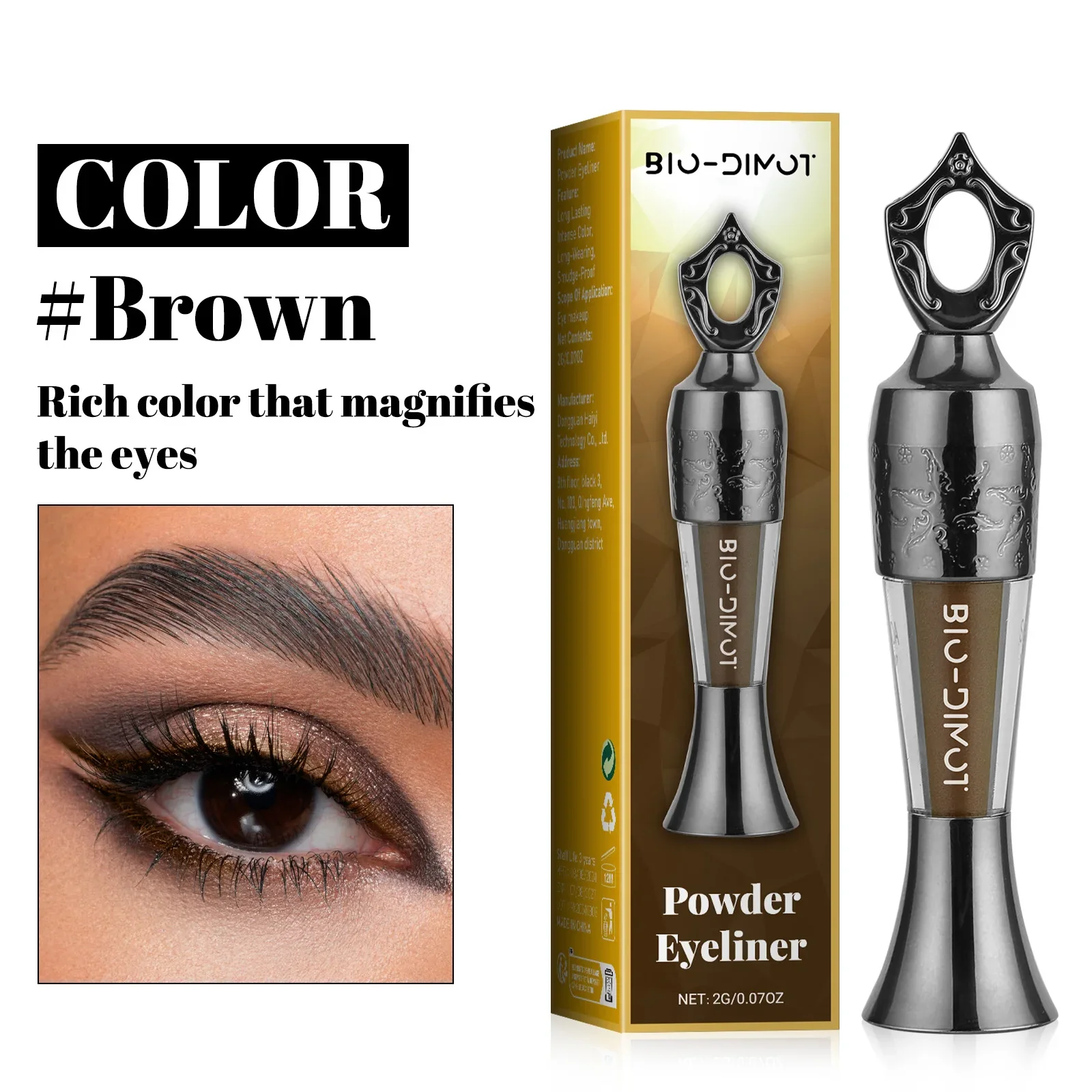 Makeup Eyeliner Eyebrow Black Brown Pencil Fashion Professional Waterproof Lasting Beauty Accessories Not Blooming Cosmetic