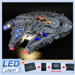 Kit luce LED fai da te per LEGO 75192 Millennium Falcon (solo luce a LED, senza modello di blocchi)