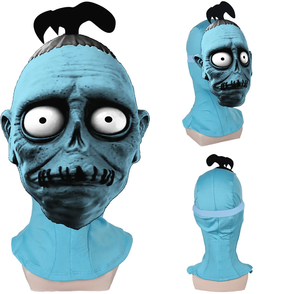 

Beetle juice Skull Bob Clown Mask Gothic Full Head Cosplay Mask Latex Halloween Horror Mask Headgear Helmet Masquerade Party
