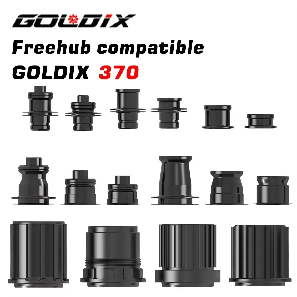 NEW GOLDIX Freehub 370 Caps MTB Bike Hub Converter Mountain Bike Hub End Cap Adapter QR or THRU Cap Adapter XD