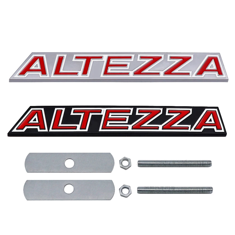 ALTEZZA Logo Car Front Grille Emblem Sticker for Toyota Auto Body Badge Decal Exterior Accessories