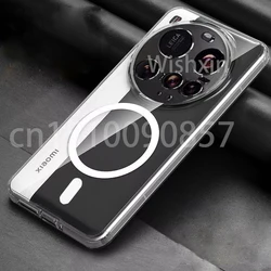 Case For Xiaomi 14 15 Ultra Magnetic Wireless Charging Soft  Bumper Shockproof  Hard Clear Cover For For Xiaomi 14 Ultra 15Ultra