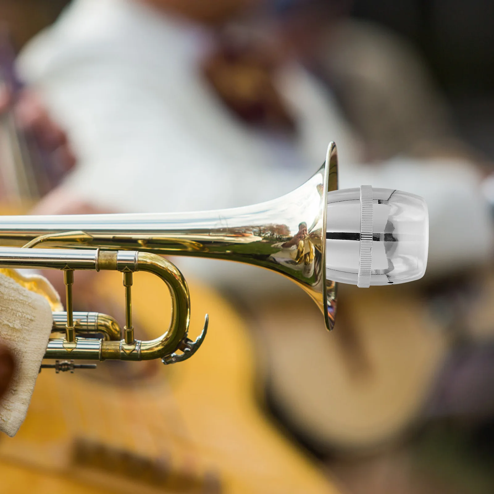 

1pc Trumpet Mute Dampener Plastic Abs Noise Remove Tool For Alto Sound Silent Instrument Accessory Weak Sound Weakener Durable