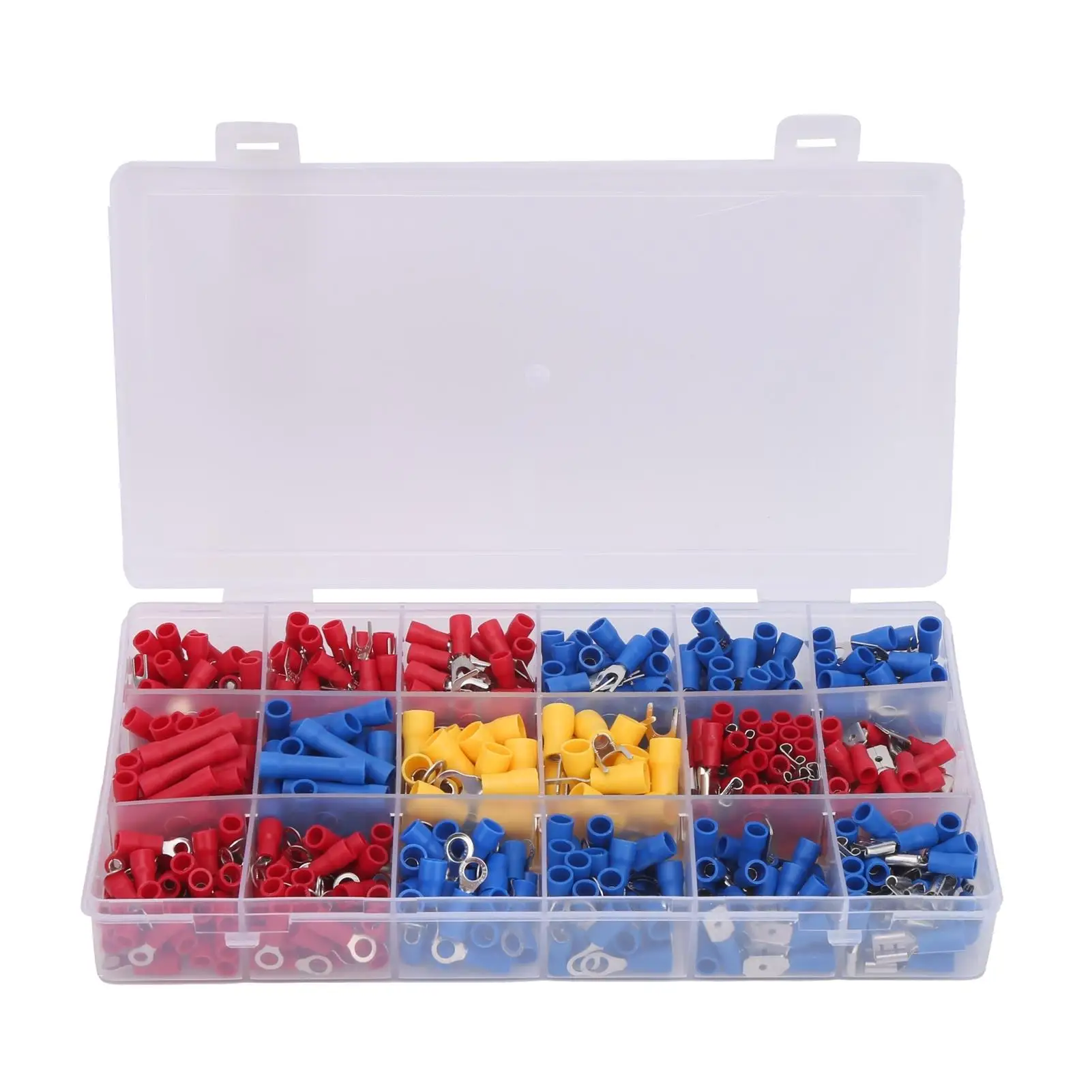 520Pcs Electrical Crimp Terminal Kit Cold Pressed Wire Connector Set 18 Kinds Industrial Supplies